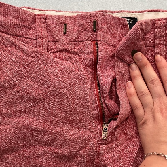 Jcrew red shorts. Size 29w - Picture 5 of 9
